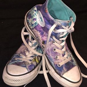 Floral High Top Converse